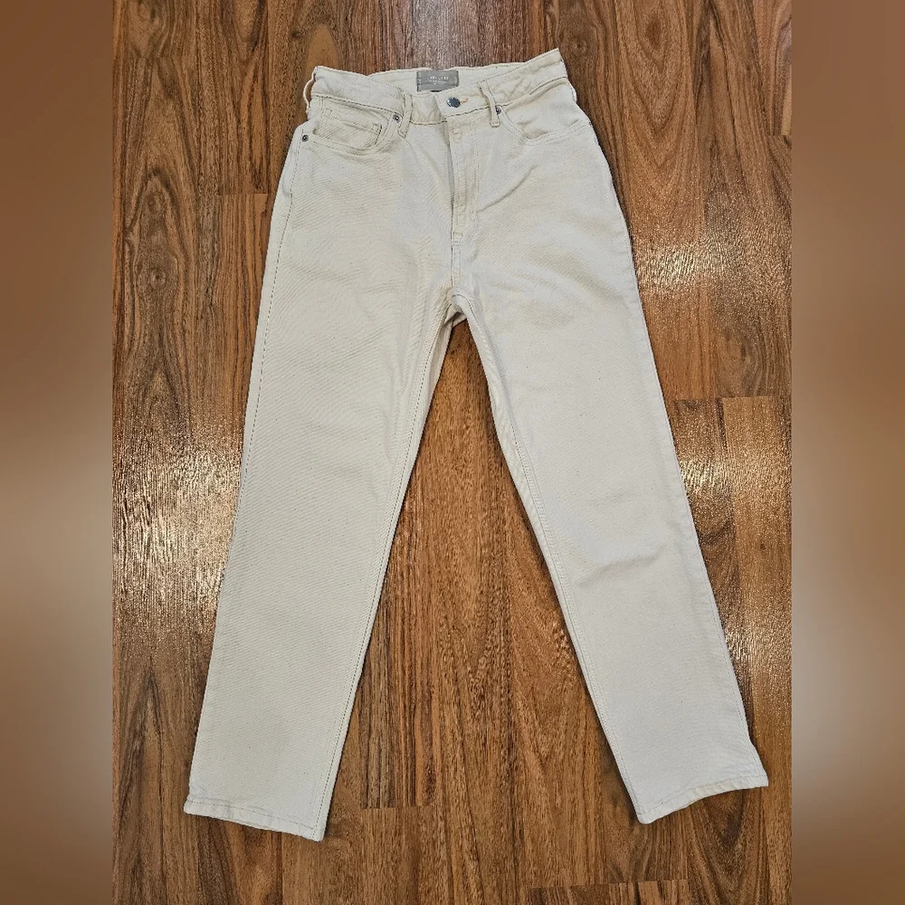 Everlane Cheeky Curvy Jean in Ecru Size 27 Regular - Picture 5 of 16